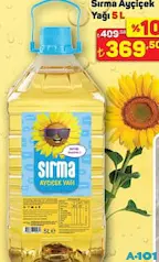 SIRMA AYÇİÇEK YAĞI 5 L SIRMA AYÇİÇEK YAĞI 5 L